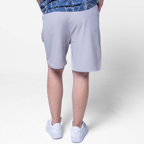 شورت كاجول بتصميم بسيط وعملى - رمادي