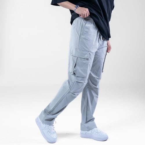 بنطلون كارجو اوفرسايز بخامة باراشوت للجنسين مناسب...