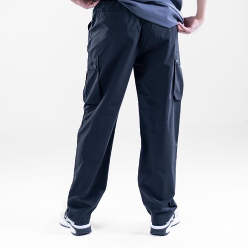 بنطلون كارجو باراشوت اوفرسايز جيوب جانبية وجيوب مر...