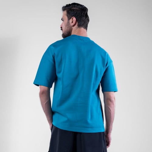 تيشيرت اوفر سايز خامه طبيه بطبعه امامية،أكمام قصير...