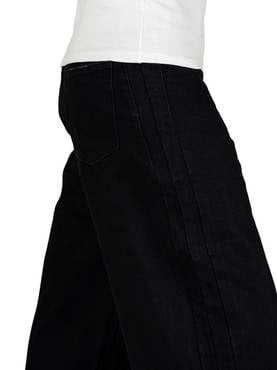 بنطلون جينز أوفرسايز بقصة مستقيمة وخياطة جانبية –...