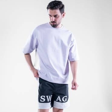 تيشيرت أوفرسايز سادة بخامة قطن مريحة وسعر مميز - ب...