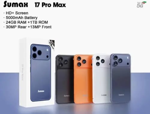 شبية الايفون 17 برو ماكس من شركة SUMAX