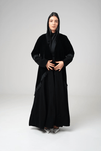 عباية مخمل شتوي B27