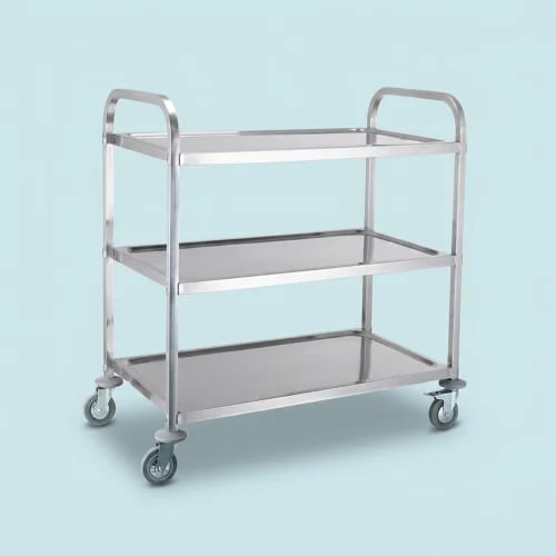 Trolley with 3 shelves