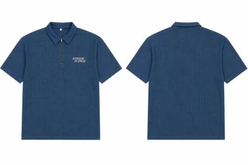 Stage Icons Waffle polo dark blue