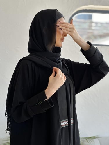 عباية كريب اسود | سدو