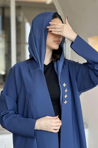 عباية كريب بليزر | ازرير ذهبي