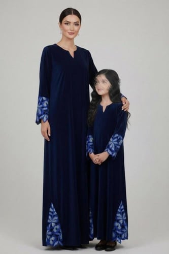 جلابية مخمل كحلي غامق |جوبير