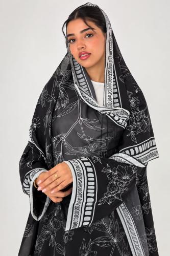 Chiffon headscarf with print