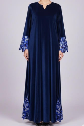 جلابية مخمل كحلي غامق |جوبير