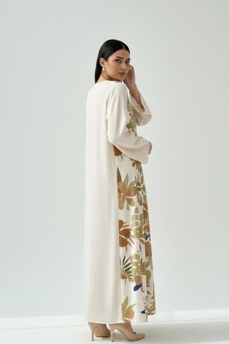 جلابية لينن مشجر