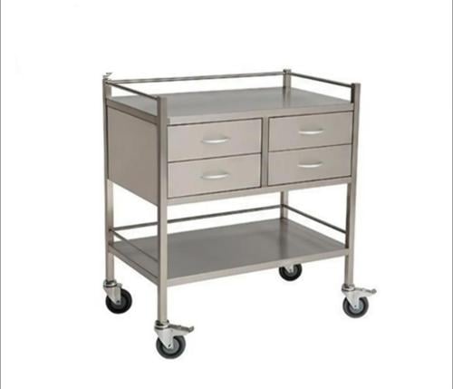 ترولي ستانلس مع ادراج - Trolley S.S - 4 Drawers Me...