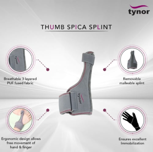 تينور دعامة اصبع الابهام مقاس مفتوح TYNOR F 06 THU...