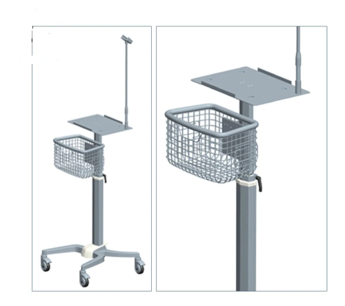 ساند حامل اجهزة ECGمتحرك مع سلة للملحقات