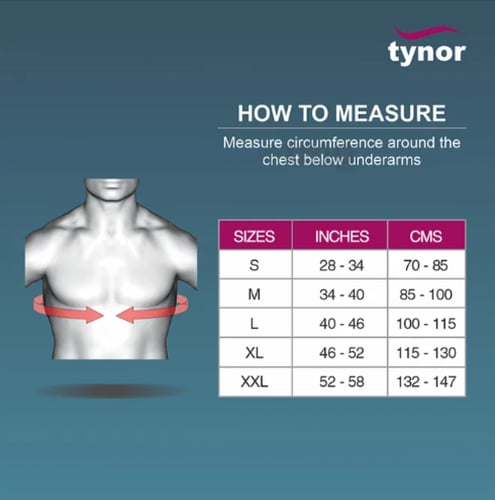 تينور حزام للقلب المفتوح TYNOR A 11 CHEST BINDER