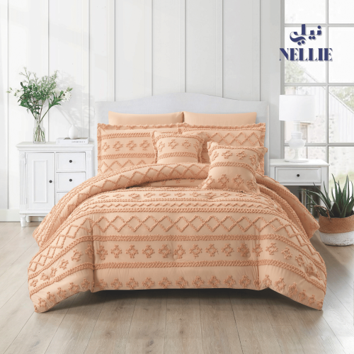 Bohemian summer bedspread | luxurious microfiber for two and one and a half persons, skin color