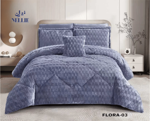 Flora Royal Fur double bedspread | Flora Royal Fur...