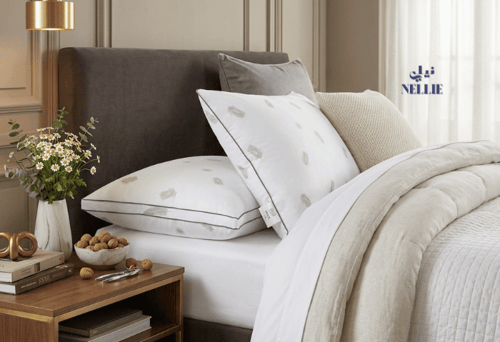 Hotel feather pillow | Luxurious cotton with a sof...