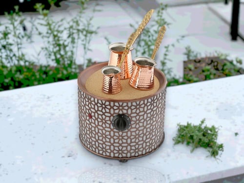 رمالة قهوة ماكينة رمل كهربائية تركية رمالة بتصميم...