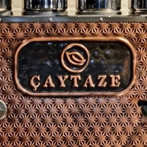 لوغو تصميم خاص نقش على سماور الشاي والقهوة بخاري