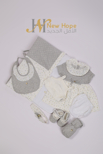 طقم فستان رصاصي