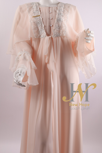 قميص بقطن داخلي مع شيفون كويتي.