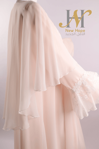 قميص بقطن داخلي مع شيفون كويتي.