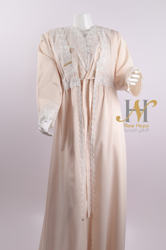 روب قطعتين كلفه بقطن داخلي كويتي.