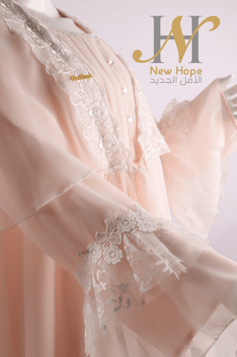 قميص بقطن داخلي مع شيفون كويتي.