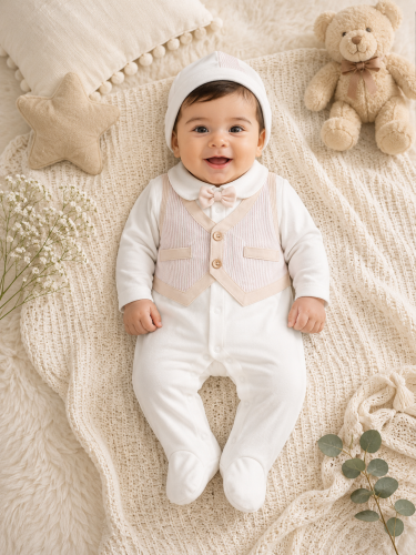 Cotton jumpsuit for boys