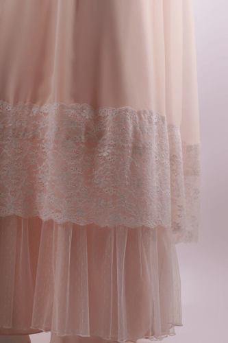 قميص مبطن قطن مع شيفون كويتي.