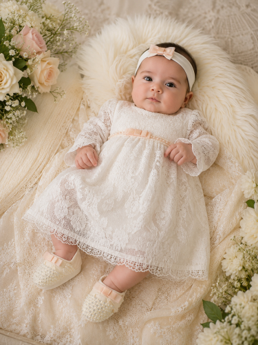 Dress with a Turkish shoe tie