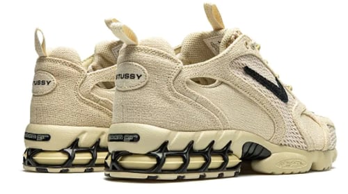 x Stüssy Air Zoom Spiridon Caged Fossil sneakers