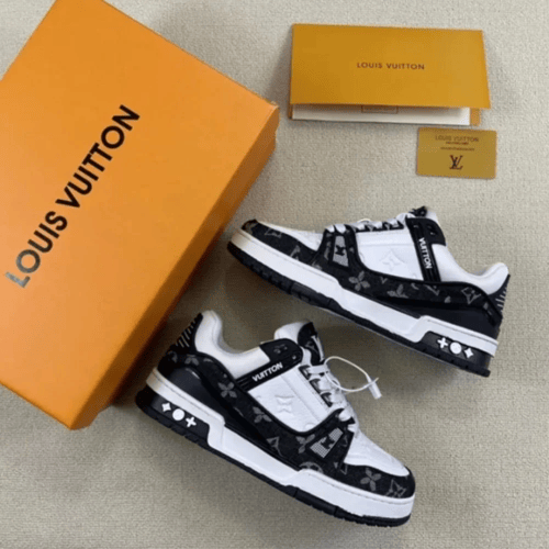 Louis Vuitton Trainer Fashion sneakers white and b...