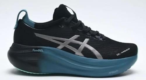 ASICS GEL-NIMBUS 27 LITE-SHOW BLACK CLAY GREY Blue...