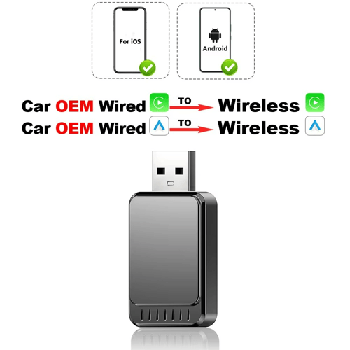TIMEKNOW جديد 2 In1 CarPlay وAndroid Auto Mini Box...