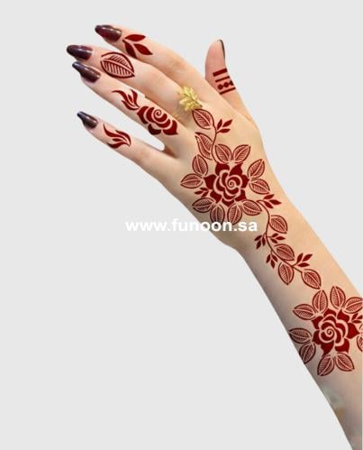 استيكر حناء لليدين موديل Z100