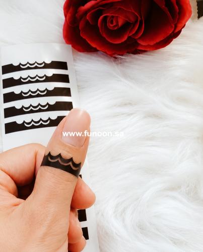 Henna finger sticker T10