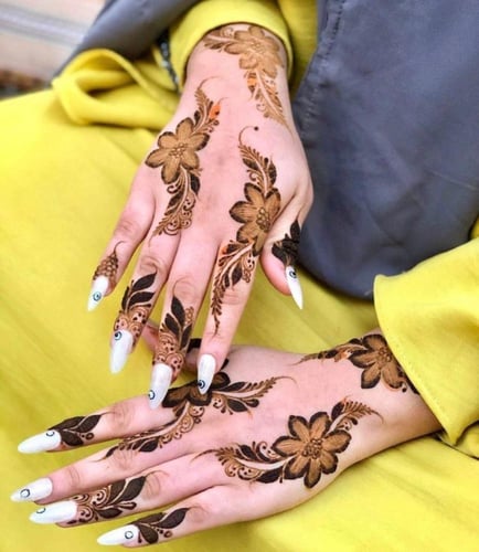 استيكر حناء لليدين موديل Z84