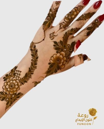 استيكر حناء لليدين موديلZ55