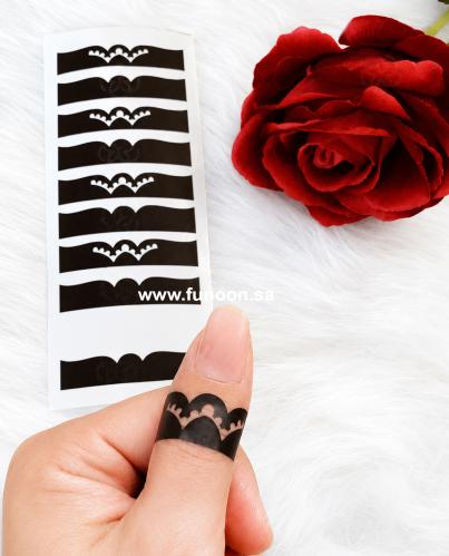 Henna finger sticker T11