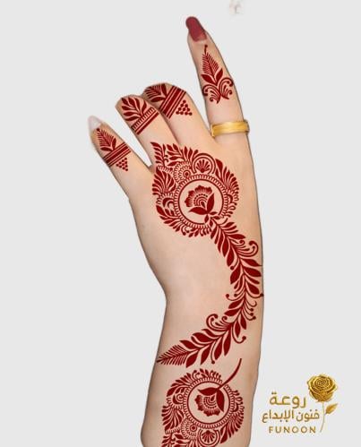 استيكر حناء لليدين موديل Z88