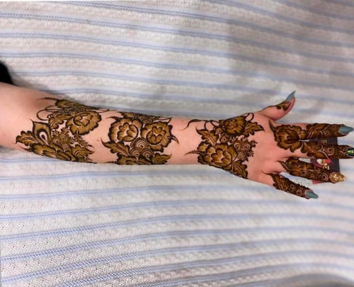 استيكر حناء لليدين موديل Z138