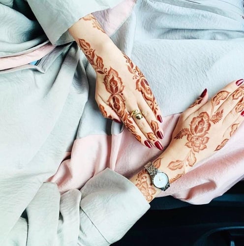 استيكر حناء لليدين موديلZ43