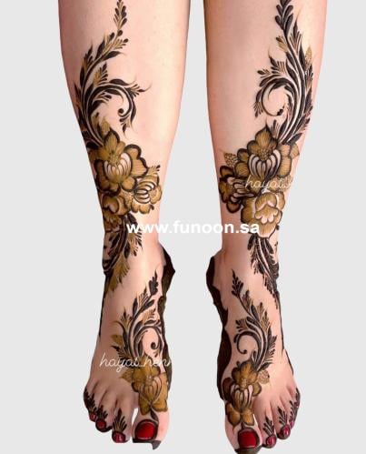 استيكر حناء للرجلين موديل Z200