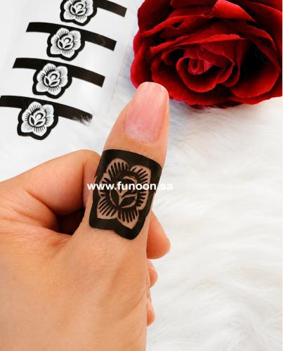 Henna finger sticker T4
