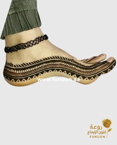 استيكر حناء للرجلين موديل Z134