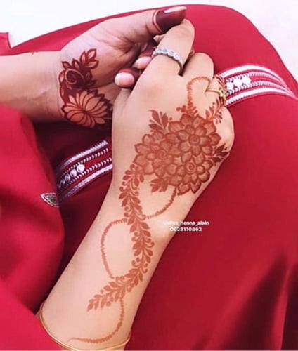 استيكر حناء لليدين موديلC206