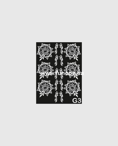 استيكر حناء موديلG3 ورد جوري